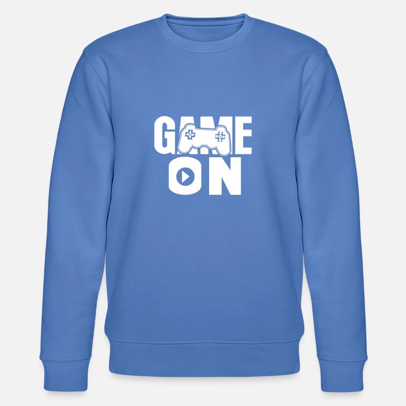 Computer spielen - Stanley/Stella Unisex Bio-Sweatshirt CHANGER  - Blau