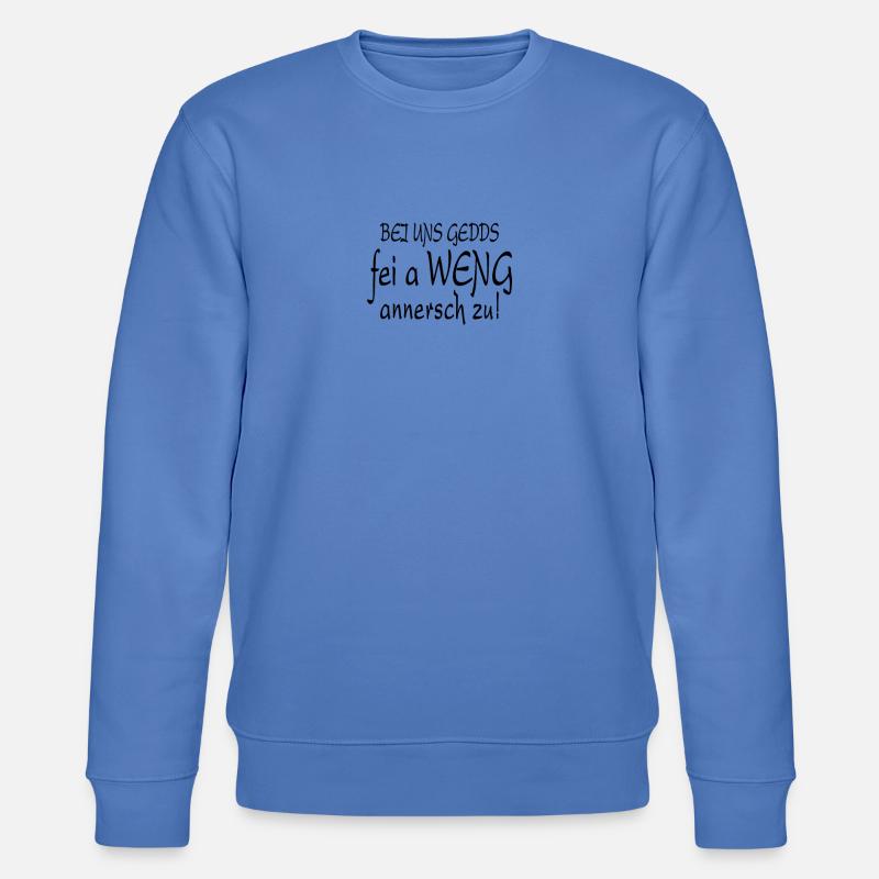 FRANKEN - Spruch - Geschenkidee - Stanley/Stella Unisex Bio-Sweatshirt CHANGER  - Blau