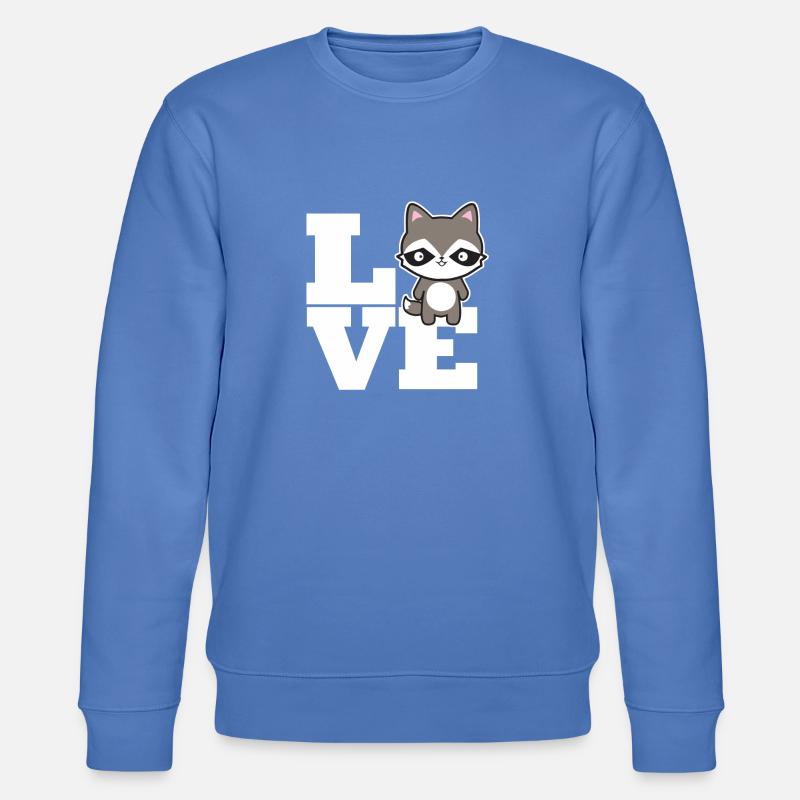 Waschbär - Stanley/Stella Unisex Bio-Sweatshirt CHANGER  - Blau