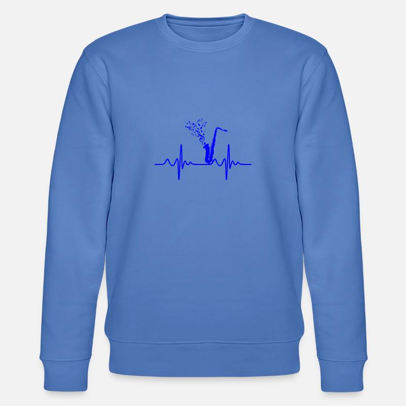 saxophone - Sweat bio CHANGER Stanley/Stella Unisexe - bleu