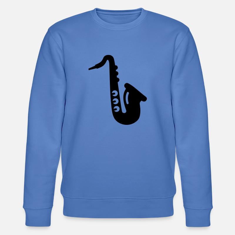 Saxophon - Stanley/Stella Unisex Bio-Sweatshirt CHANGER  - Blau