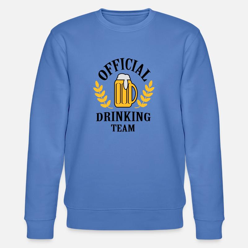 official_drinking_team - Stanley/Stella Unisex Bio-Sweatshirt CHANGER  - Blau