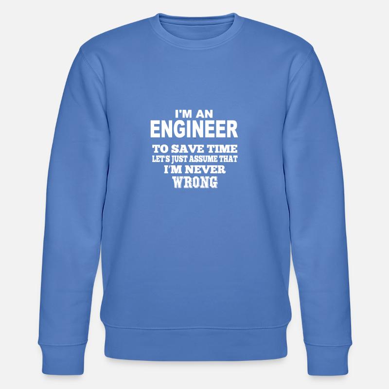 I'm an engineer White - Stanley/Stella Unisex Bio-Sweatshirt CHANGER - Blau