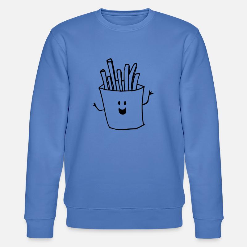 Frites heureuses - Sweat bio CHANGER Stanley/Stella Unisexe - bleu
