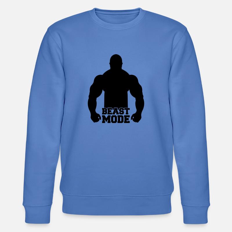 beast_mode - Stanley/Stella Unisex Bio-Sweatshirt CHANGER  - Blau