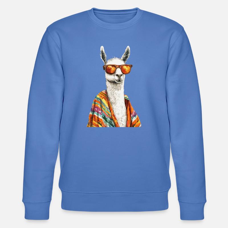 Lama - Stanley/Stella Unisex Bio-Sweatshirt CHANGER  - Blau