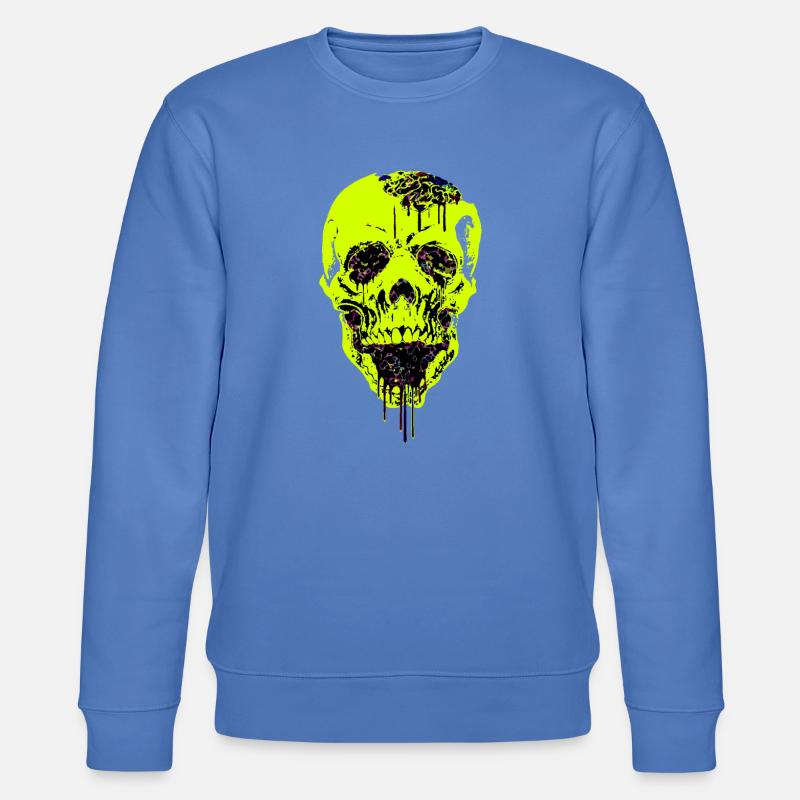 Neurowerveldeil Icône de crâne - Sweat bio CHANGER Stanley/Stella Unisexe - bleu