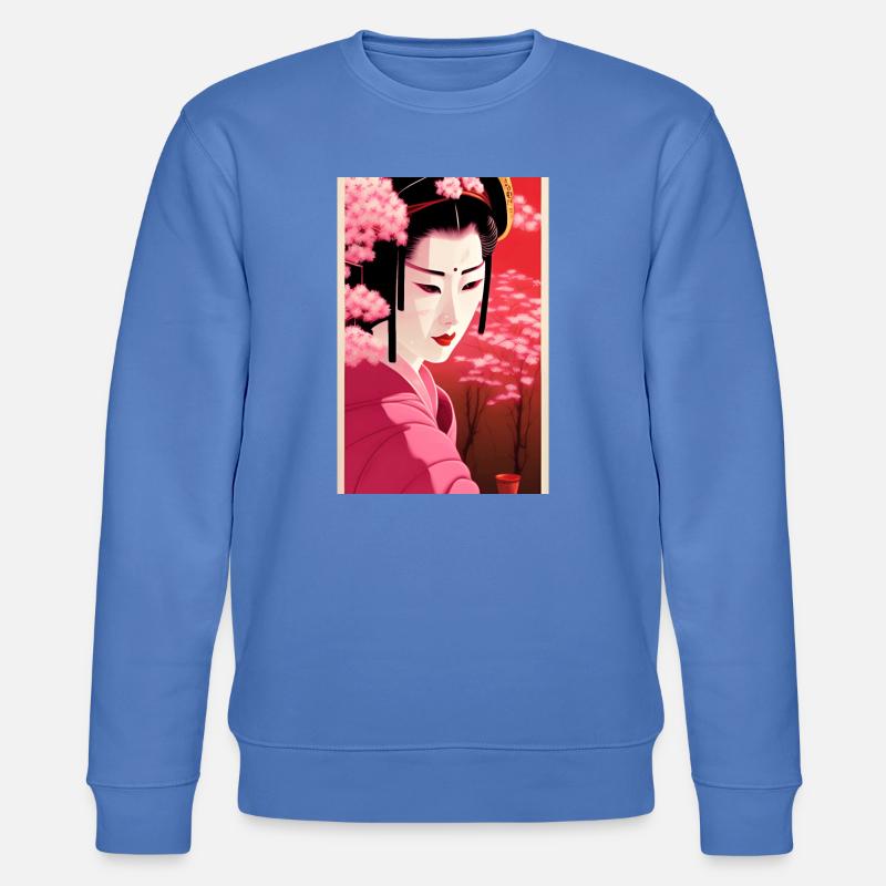 Geisha 6 - Stanley/Stella Unisex Bio-Sweatshirt CHANGER - Blau