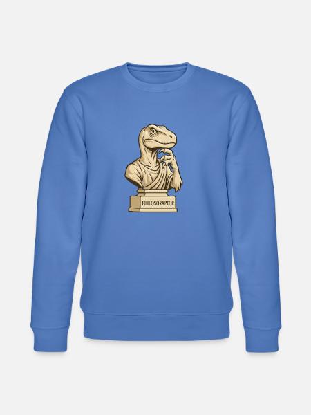 Philosoraptor - Stanley/Stella Unisex Bio-Sweatshirt CHANGER - Blau