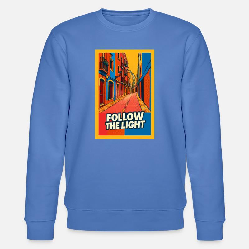 Follow the Light Straßenpop - Stanley/Stella Unisex Bio-Sweatshirt CHANGER - Blau