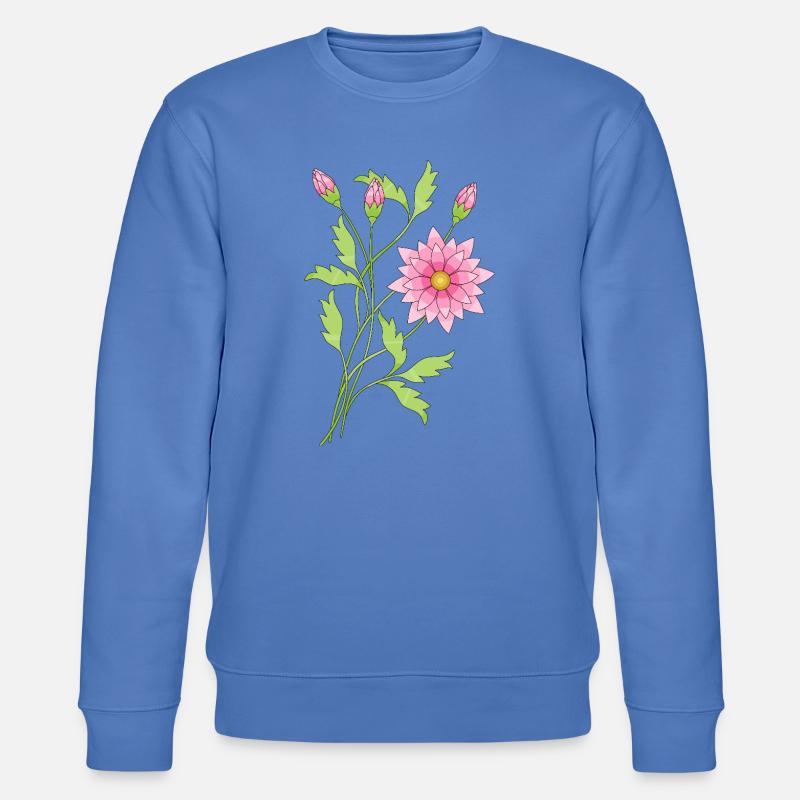Blumen - Stanley/Stella Unisex Bio-Sweatshirt CHANGER  - Blau