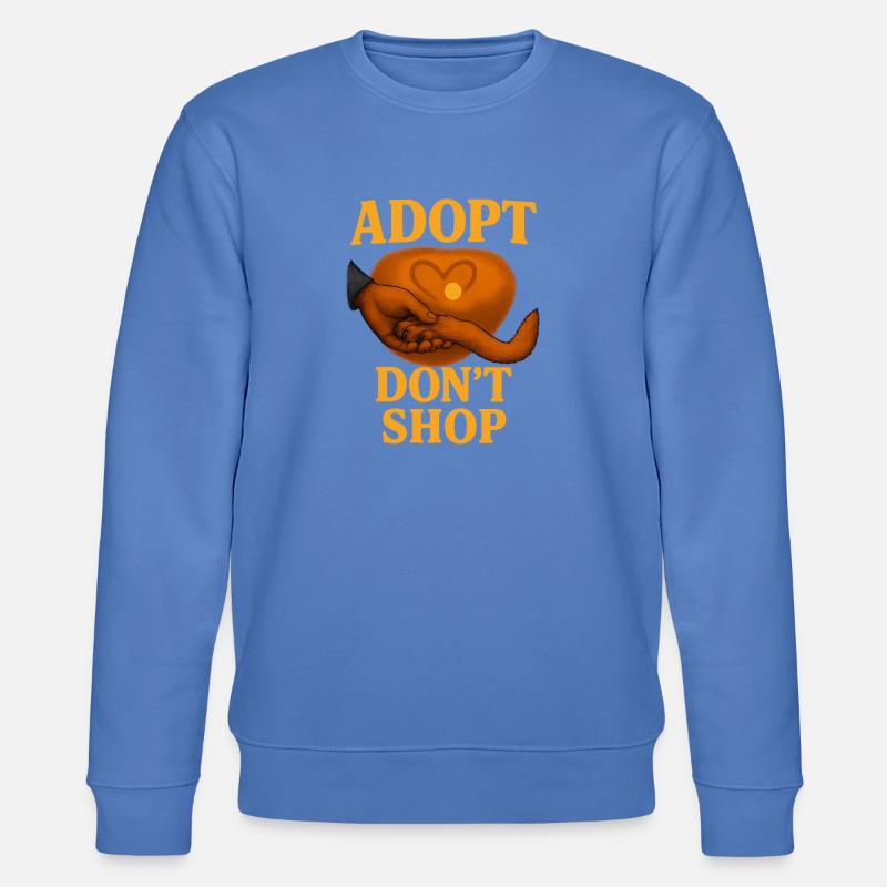 Conception empathique de l’adoption de chat - Sweat bio CHANGER Stanley/Stella Unisexe - bleu