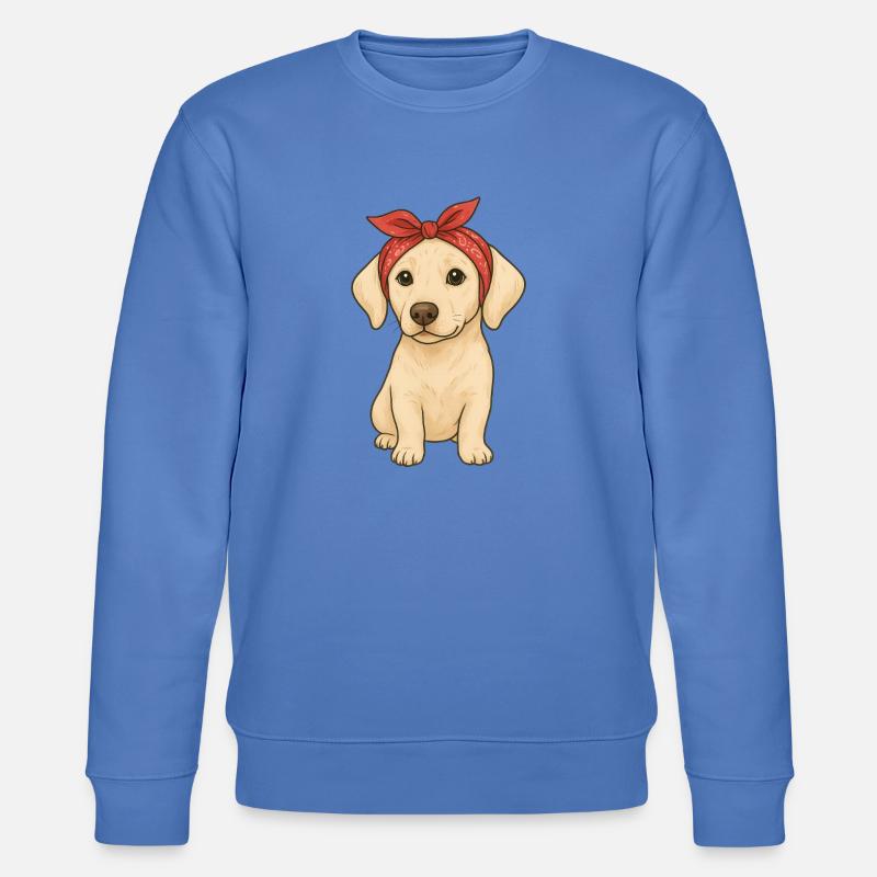 Little Labrador - Stanley/Stella CHANGER Unisex Organic Sweatshirt - bright blue
