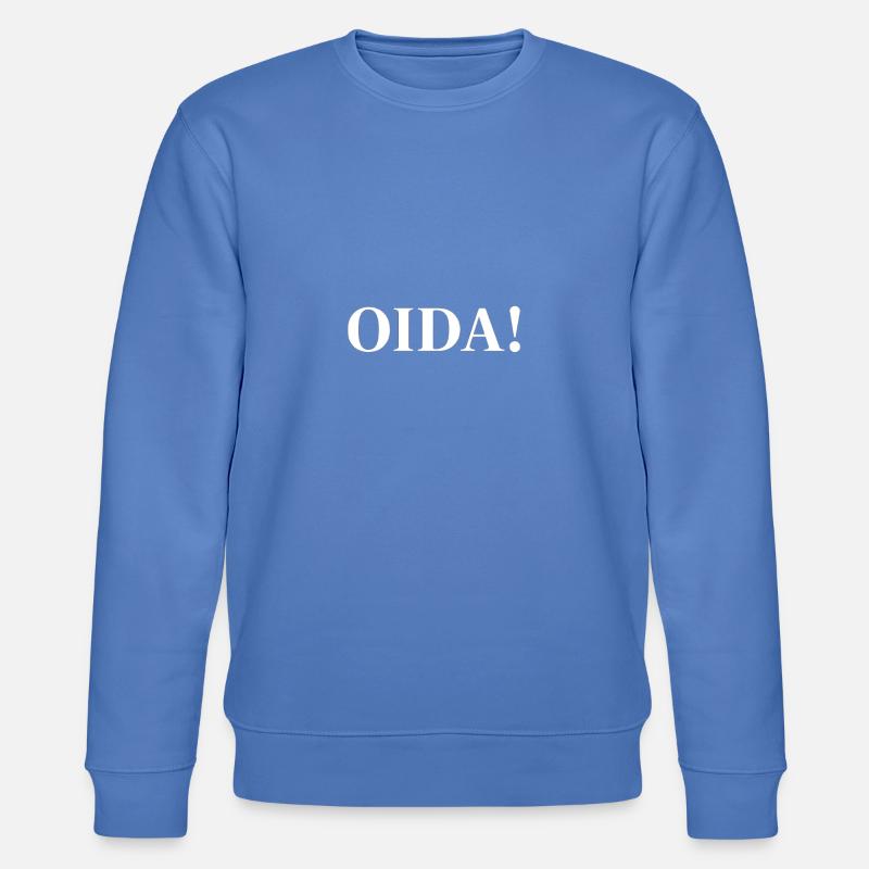 OIDA! Kontrast-Statement - Stanley/Stella Unisex Bio-Sweatshirt CHANGER  - Blau