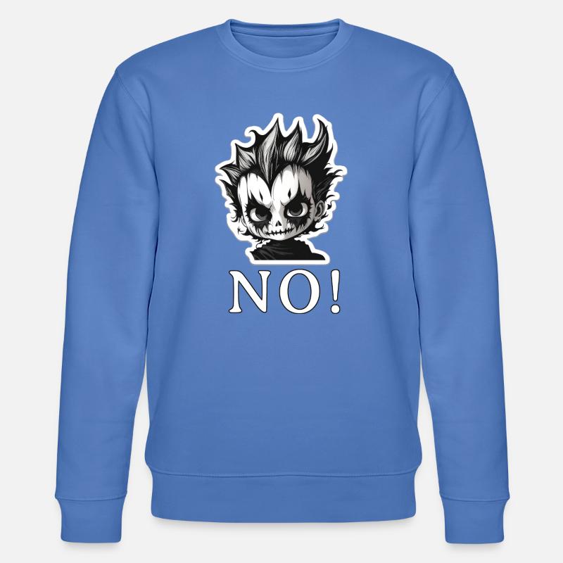 Mohawk Punk Skull NON - NON - Sweat bio CHANGER Stanley/Stella Unisexe - bleu