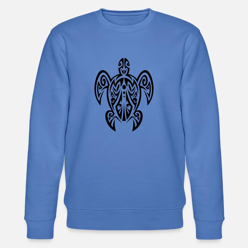 Turtle Tattoo - Stanley/Stella Unisex Bio-Sweatshirt CHANGER  - Blau