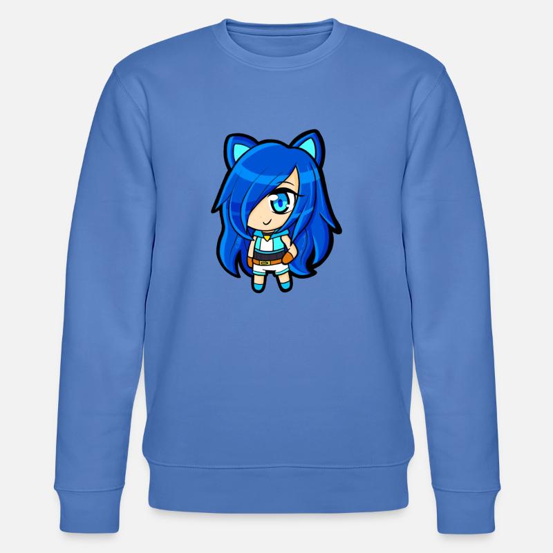 Funneh Chibi - Stanley/Stella Unisex Bio-Sweatshirt CHANGER  - Blau