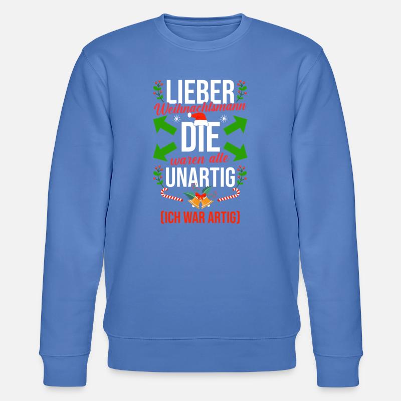 Bogenschütze Bogensport Bogenschießen - Stanley/Stella Unisex Bio-Sweatshirt CHANGER  - Blau