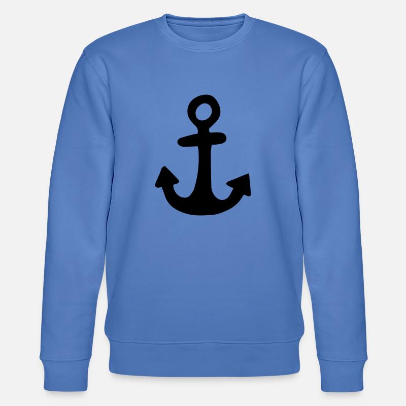 Anker,Schiffsanker,Seemann,Schiff,Boot,Seefahrt, - Stanley/Stella Unisex Bio-Sweatshirt CHANGER  - Blau