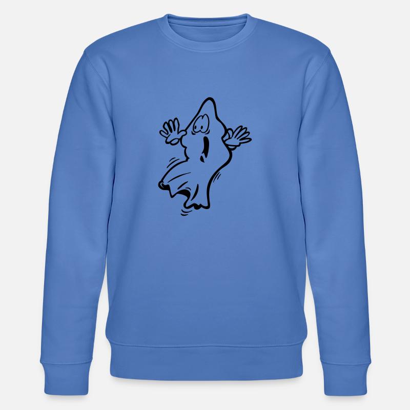 Ghost Geist gespenst - Stanley/Stella Unisex Bio-Sweatshirt CHANGER - Blau