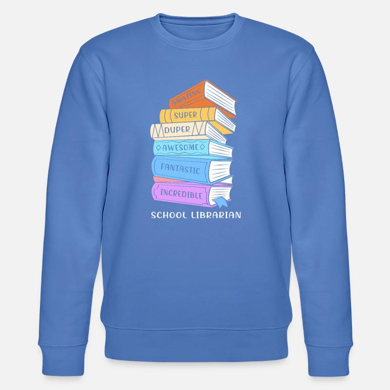 Lesen Bibliothek Leseratte - Stanley/Stella Unisex Bio-Sweatshirt CHANGER - Blau