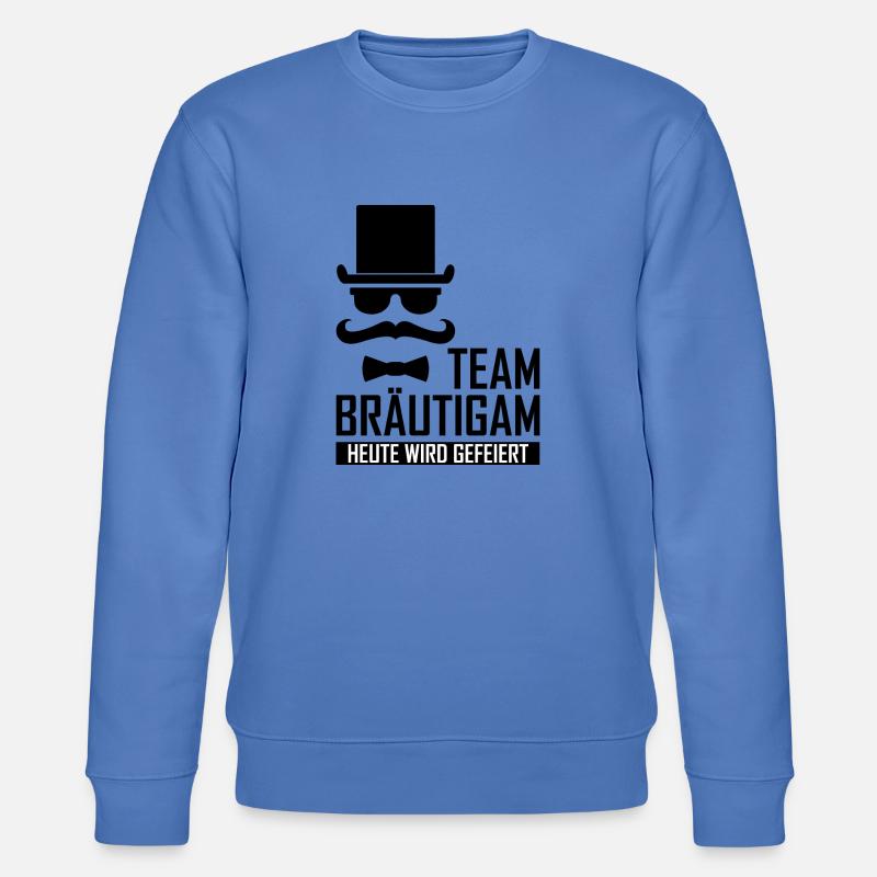 Team Bräutigam 7 - Stanley/Stella Unisex Bio-Sweatshirt CHANGER  - Blau