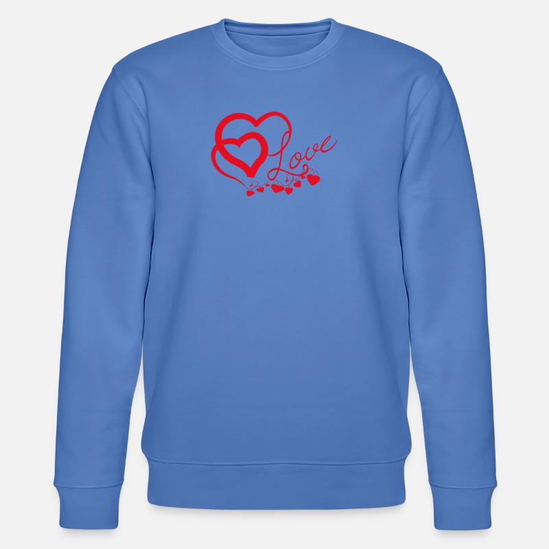 Cœurs entrelacés en Script Amoureux - Sweat bio CHANGER Stanley/Stella Unisexe - bleu