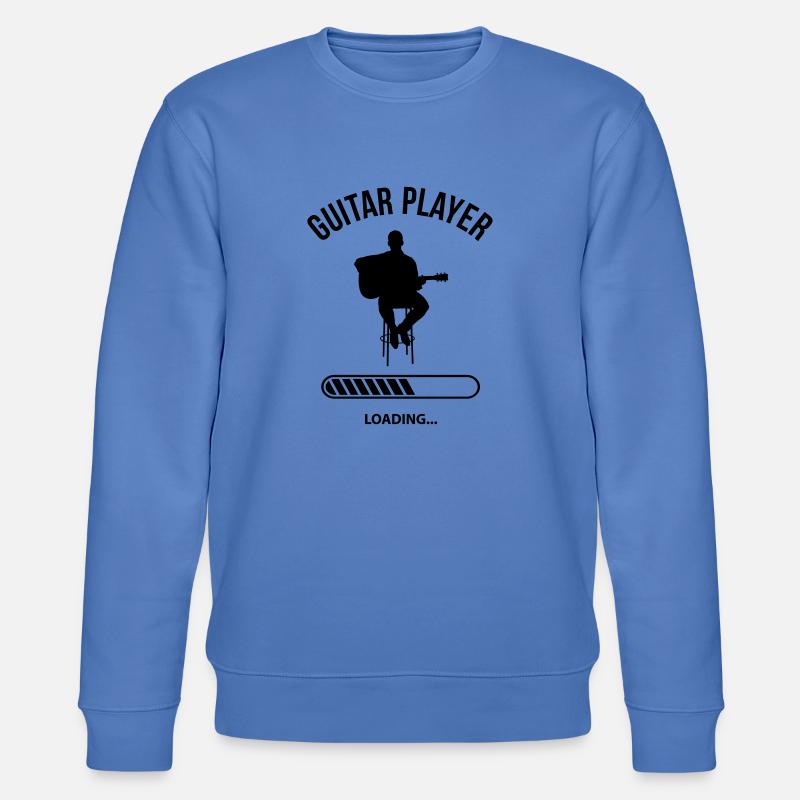 Guitar Player Loading - Stanley/Stella Unisex Bio-Sweatshirt CHANGER - Blau