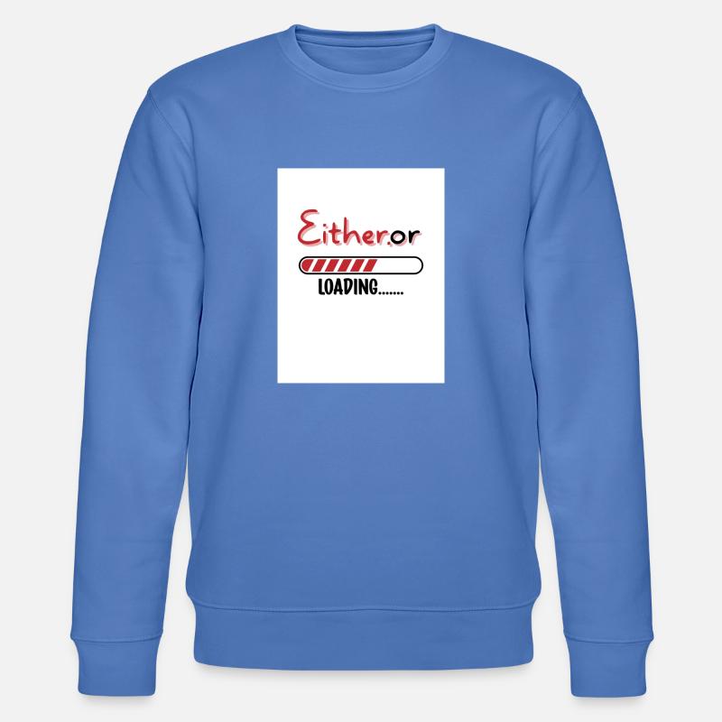 Entweder oder. Entweder oder. - Stanley/Stella Unisex Bio-Sweatshirt CHANGER  - Blau