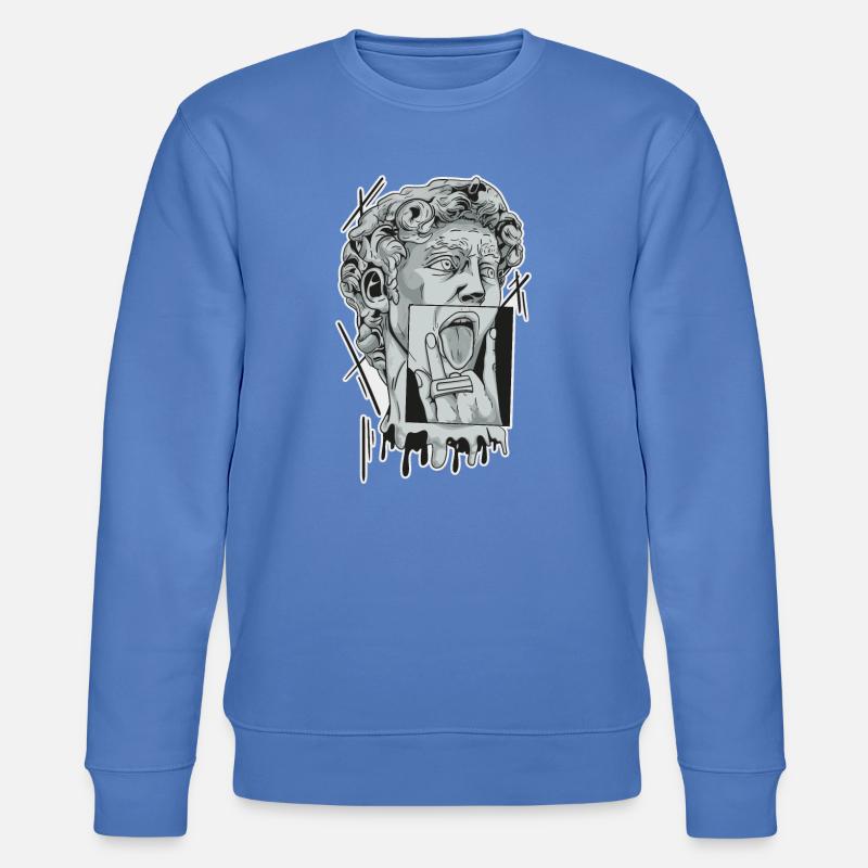Skulptur von David - Stanley/Stella Unisex Bio-Sweatshirt CHANGER - Blau