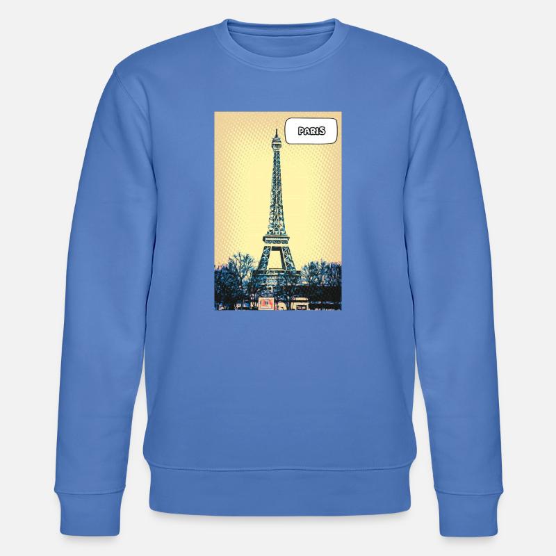 Eiffel Pop Art Paris - Sweat bio CHANGER Stanley/Stella Unisexe - bleu