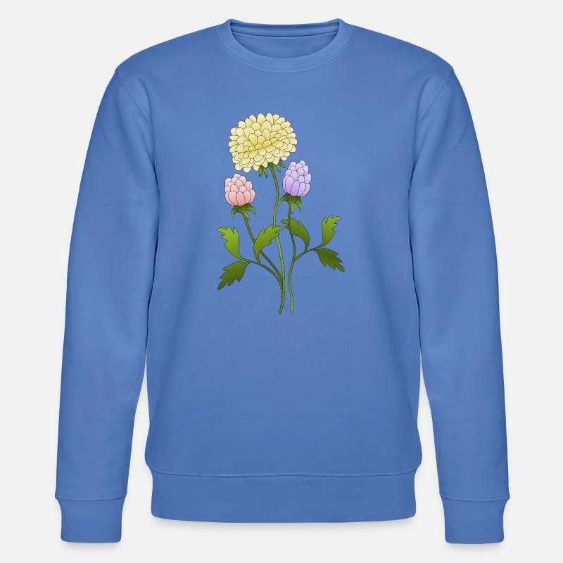 Blumen - Stanley/Stella Unisex Bio-Sweatshirt CHANGER  - Blau