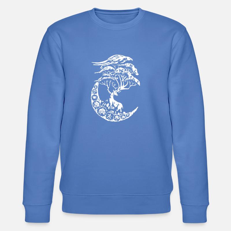 mythische Hirsche - Stanley/Stella Unisex Bio-Sweatshirt CHANGER  - Blau