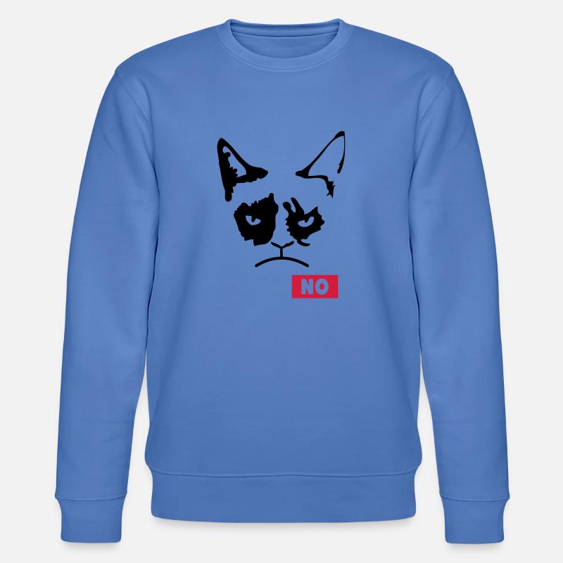 Grumpy Cat - Stanley/Stella Unisex Bio-Sweatshirt CHANGER  - Blau