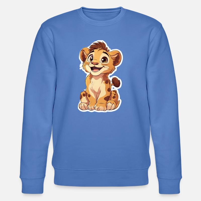 Löwe - Stanley/Stella Unisex Bio-Sweatshirt CHANGER  - Blau