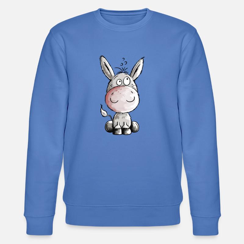 Kleiner Esel - Eselchen - Comic - Tiere - Stanley/Stella Unisex Bio-Sweatshirt CHANGER  - Blau