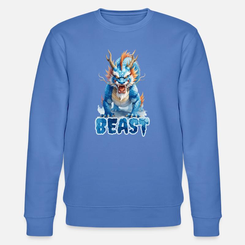 Legendärer Wächterdrache | 6Kx9K 54MP - Stanley/Stella Unisex Bio-Sweatshirt CHANGER  - Blau