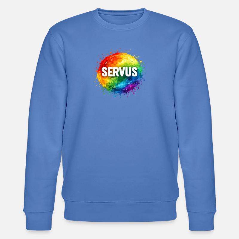 Explosion colorée SERVUS - Sweat bio CHANGER Stanley/Stella Unisexe - bleu