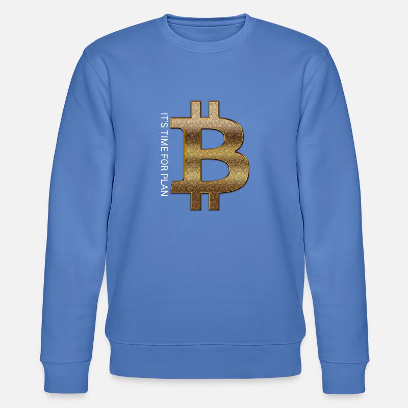 Bitcoin - Stanley/Stella Unisex Bio-Sweatshirt CHANGER  - Blau
