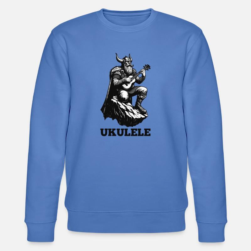 Ukulele Wikinger Musik Geschenk - Stanley/Stella Unisex Bio-Sweatshirt CHANGER  - Blau