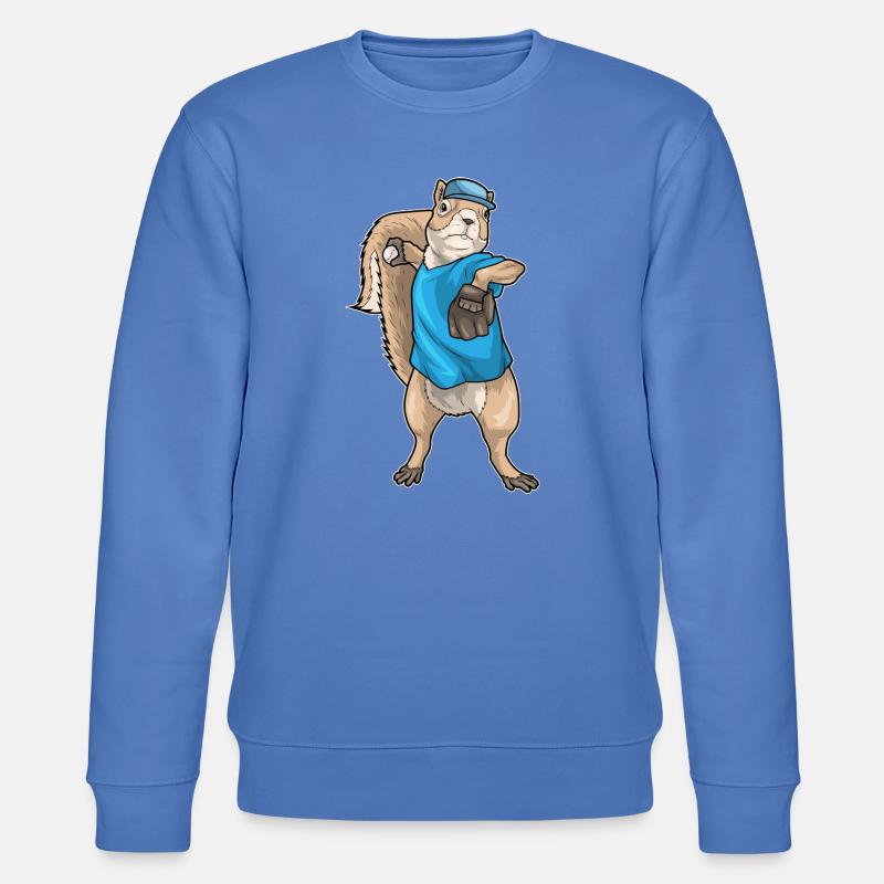 Eichhörnchen Baseball Baseballhandschuh - Stanley/Stella Unisex Bio-Sweatshirt CHANGER  - Blau