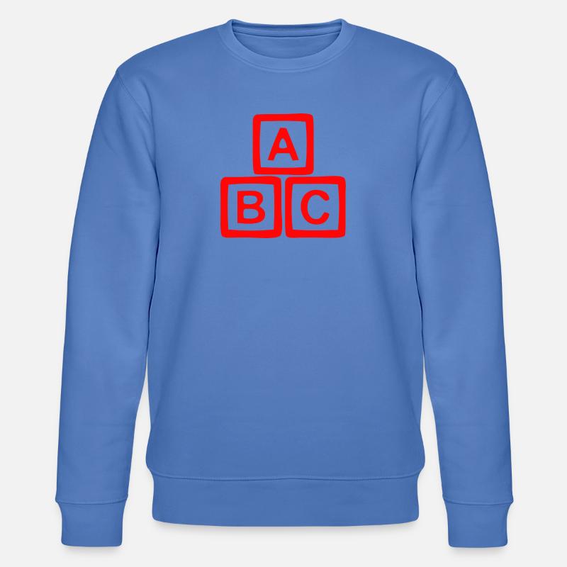 Conception contrastée de bloc ABC - Sweat bio CHANGER Stanley/Stella Unisexe - bleu