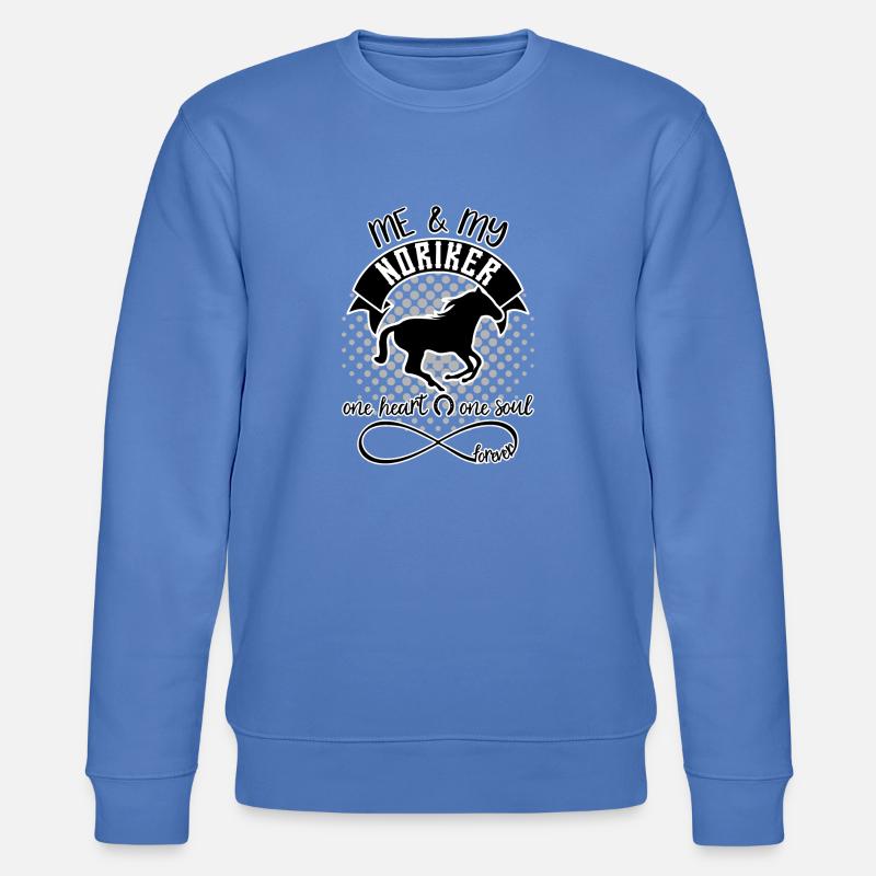 Noriker Pferd - Stanley/Stella Unisex Bio-Sweatshirt CHANGER  - Blau