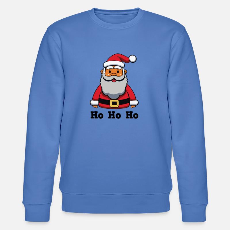 Weihnachtsmann_HoHoHo - Stanley/Stella Unisex Bio-Sweatshirt CHANGER  - Blau