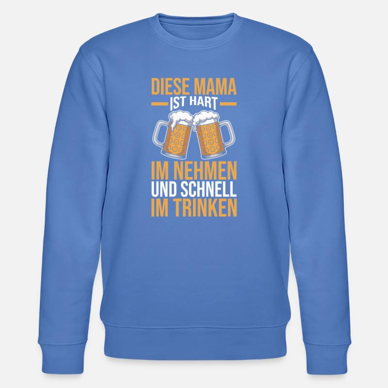 Bier Bierliebhaberin Mutter Mama - Stanley/Stella Unisex Bio-Sweatshirt CHANGER  - Blau