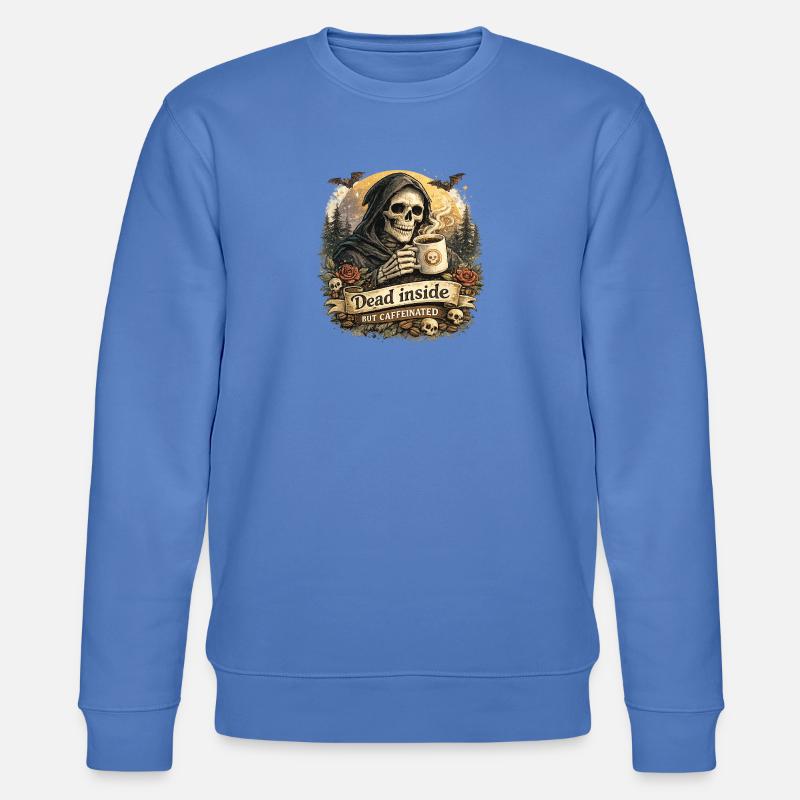 Mort et Café Caffeiné - Sweat bio CHANGER Stanley/Stella Unisexe - bleu