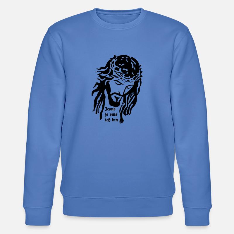 Jesus - Stanley/Stella Unisex Bio-Sweatshirt CHANGER  - Blau