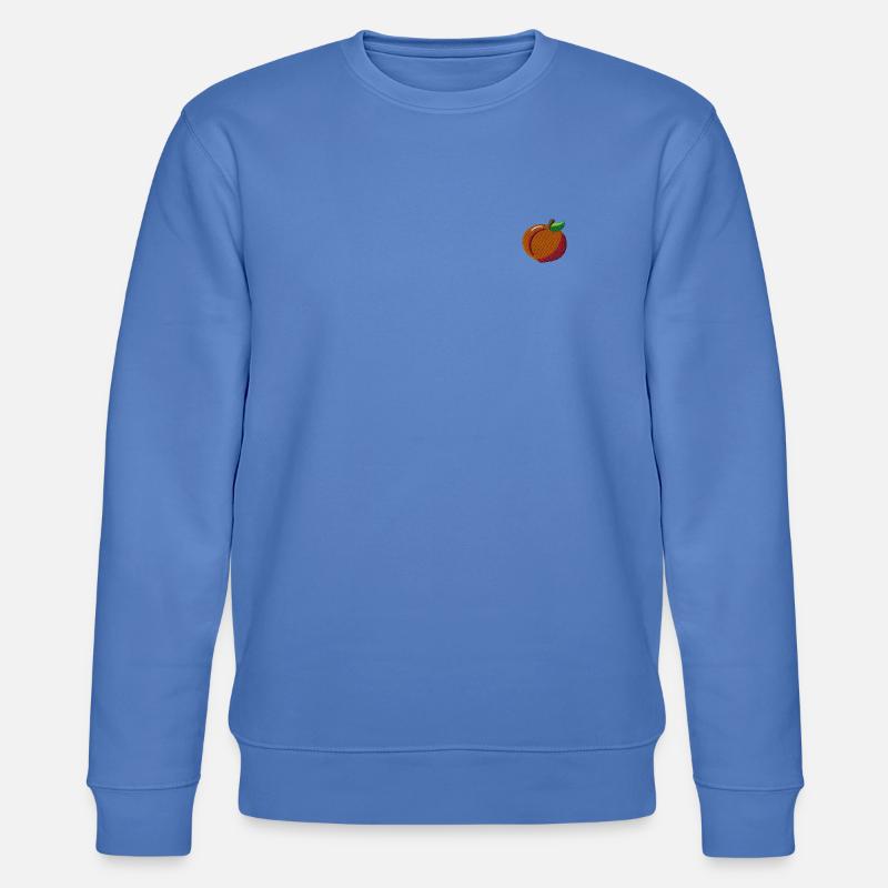 Pfirsich bestickt - Stanley/Stella Unisex Bio-Sweatshirt CHANGER  - Blau