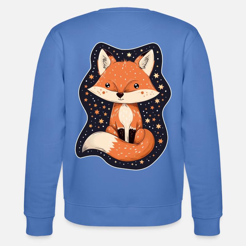 Fuchs mit Sternen - Stanley/Stella Unisex Bio-Sweatshirt CHANGER  - Blau