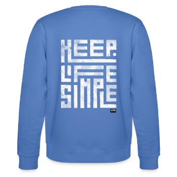 Keep Life Simple - Keep it vyph - Stanley/Stella Unisex Bio-Sweatshirt CHANGER  - Blau - Hinten - Marisol (170cm)
